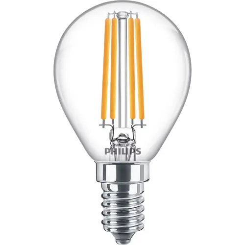 PHILIPS LED filam.lustreLED CorePro P45 6.5W/60W E14 2700K 806lm NonDim 15Y