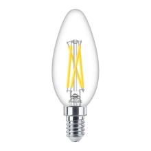 PHILIPS LED filament candle MASTER B35 2.5W/25W E14 2700K 340lm DimTone 25Y