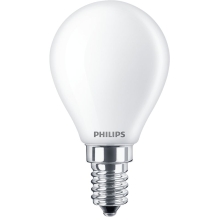 PHILIPS LED kapka filament P45 3.4W/40W E14 927 470lm Dim 15Y opál