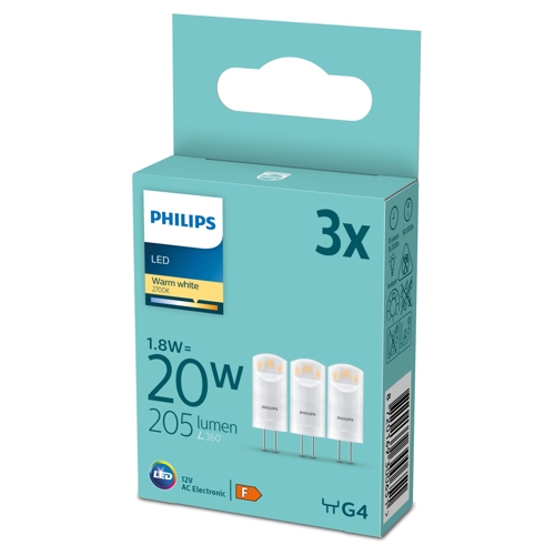 PHILIPS LED. kapsle G4 20W/20W 205lm/827 15Y NonDim;