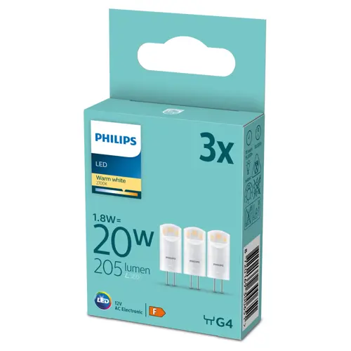 PHILIPS LED. kapsle G4 20W/20W 205lm/827 15Y NonDim;