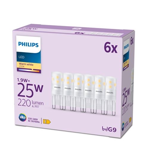 PHILIPS LED. kapsle G9 25W/25W 220lm/827 15Y NonDim;