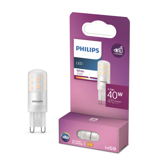 PHILIPS LED. kapsle G9 3.7W/40W 470lm/830 15Y NonDim;