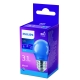 PHILIPS LED luster colored P45 3.1W/25W E27 BLUE NonDim 10Y