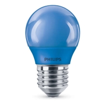 PHILIPS LED lustre colored P45 3.1W/25W E27 BLUE NonDim 10Y