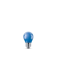 PHILIPS LED lustre colored P45 3.1W/25W E27 BLUE NonDim 10Y