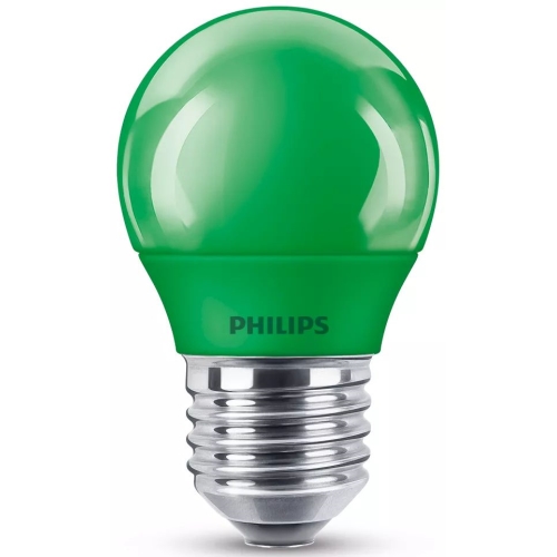 PHILIPS LED lustre colored P45 3.1W/25W E27 GREEN NonDim 10Y