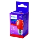 PHILIPS LED lustre colored P45 3.1W/25W E27 RED NonDim 10Y