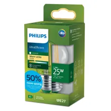 PHILIPS LED.lustre P45 E27 25W/25W 252lm/827 50Y NonDim;čirá UE