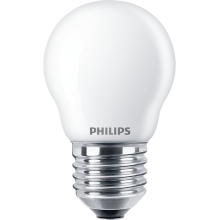 PHILIPS LED lustreLED CorePro P45 4.3W/40W E27 2700K 470lm NonDim 15Y opál