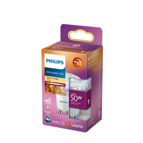 PHILIPS LED reflector Classic PAR16 3.8/50W GU10 2700-2200K 345lm/36° Dim 15Y BL