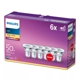 PHILIPS LED reflector PAR16 GU10 4.6W/50W 355lm/827 36° 15Y NonDim ; 6-pack