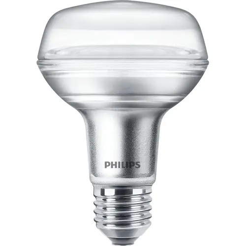 PHILIPS LED reflector R80 8W/100W E27 2700K 670lm NonDim 15Y BL