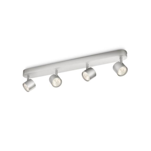 Philips STAR bar/tube aluminium 4x4.5W SELV