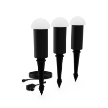 PHILIPS svít.zapich.LED Edwina 1.5W 180lm/827 IP44 ; černá 24V 3-pck +zdroj/kab.