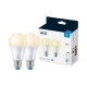 PHILIPS WiZ bulb A60 8W/60W E27 2700K 806lm Dim 2-pack
