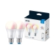 PHILIPS WiZ bulb A60 8W/60W E27 RGB 806lm Dim 2-pack