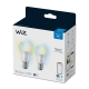 PHILIPS WiZ bulb A60 8W/60W E27 TW 806lm Dim 2-pack