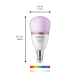 PHILIPS WiZ chandelier P45 4.9W/40W E14 RGB 470lm Dim