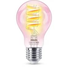 PHILIPS WIZ filam.bulb A60 6.3W/40W E27 RGB 470lm Dim clear