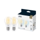 PHILIPS WiZ filam.bulb A60 6.7W/60W E27 806lm TW Dim 2-pack