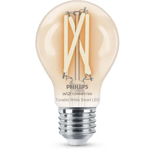 PHILIPS WiZ filam.bulb A60 7W/60W E27 TW 806lm Dim 2-pack