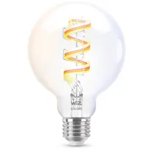 PHILIPS WiZ filam.globe G95 6.3W/40W E27 RGB 470lm Dim clear