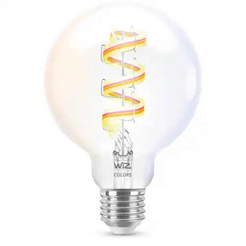 PHILIPS WiZ filam.globe G95 6.3W/40W E27 RGB 470lm Dim clear