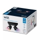 PHILIPS WiZ light point LED Imageo 4x4.9W 1380lm/922-65/RGB IP20; black