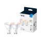 PHILIPS WiZ reflector PAR16 4.7W/50W GU10 RGB 345lm Dim 2-pack