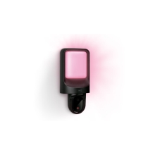 PHILIPS WiZ svít.nástěn.LED Outdoor 1250lm/827 IP44 s kamerou  ; černá