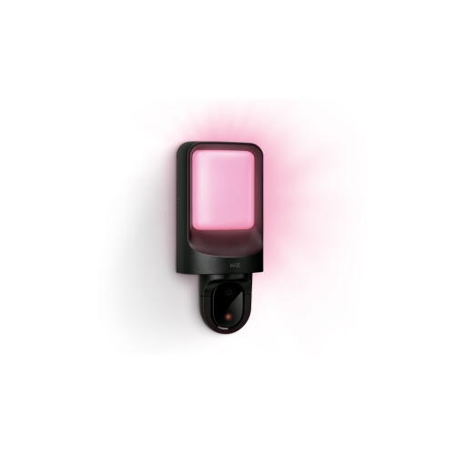 PHILIPS WiZ svít.nástěn.LED Outdoor 1250lm/827 IP44 s kamerou  ; černá
