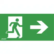 Pictogram P25 EAST RIGHT (150x300mm)