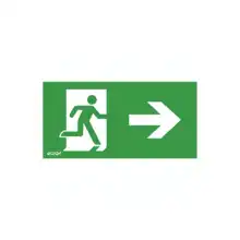 Pictogram P27 LEAK DOWN RIGHT (150x300mm)