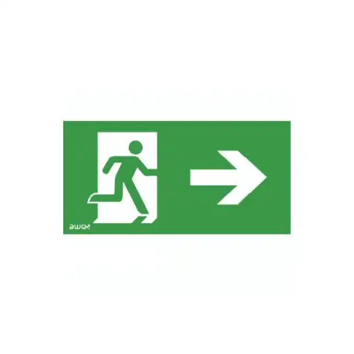 Pictogram P27 LEAK DOWN RIGHT (150x300mm)
