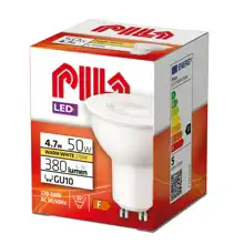 PILA LED reflector PAR16 4.7W/50W GU10 2700K 400lm/36° NonDim 15Y