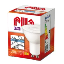 PILA LED reflector PAR16 4.7W/50W GU10 4000K 430lm/36° NonDim 15Y