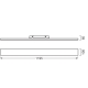 PLANON FRAMELESS 1200X100 30W 830  LEDV