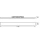 PLANON FRAMELESS 1200X300 40W 830  LEDV