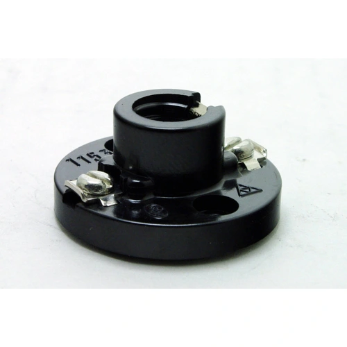 PLATE socket plastic. E10 black