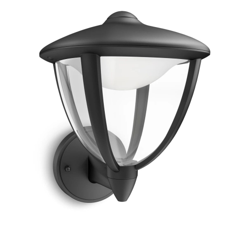 Robin wall lantern black 1x4.5W 230V