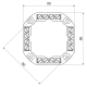 S-96 - terminal plate, configuration FB, black color, package - 10/120 pcs