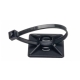 SAPISELCO clamp for tightening tape up to 4.5 mm; 27x27 sticker. black;