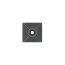 SAPISELCO clamp. tightening tape up to 4 mm; 19x19 sticker. black; bli=25 pcs