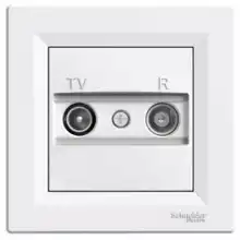 Schneider ASFORA complete single plug-in antenna TV-R terminal POLAR