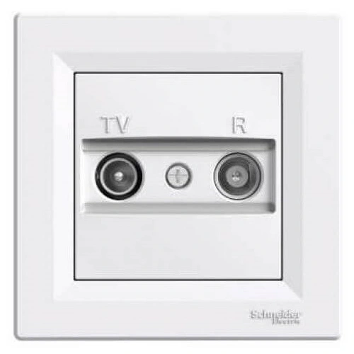 Schneider ASFORA complete single plug-in antenna TV-R terminal POLAR