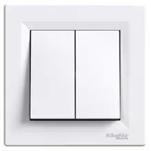 Schneider ASFORA complete single switch 6+6 POLAR