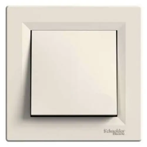 Schneider ASFORA complete single switch c.1 CREAM