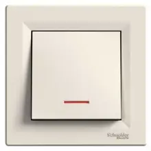 Schneider ASFORA complete single switch c.1So CREAM