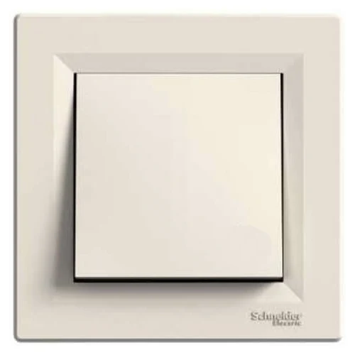 Schneider ASFORA complete single switch c.7 CREAM